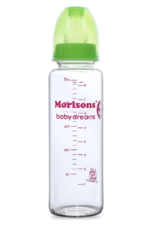 morisons-baby-dreams-glass-feeding-bottle-250ml-green