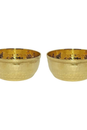 a-h-enterprises-hammered-katori-sabzi-bowl-brass-cereal-bowl-200-ml-set-of-2-brass