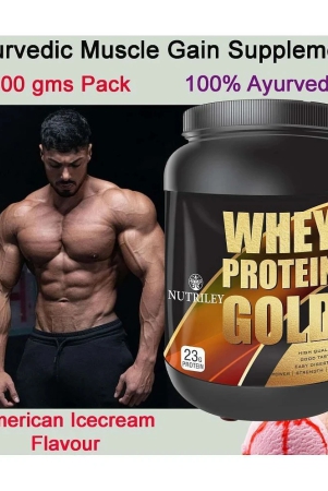 Nutriley Whey Gold Whey Protein ( 500 gm , American Icecream - Flavour )