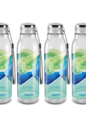 milton-helix-1000-pet-water-bottle-set-of-4-1-litre-each-green-green