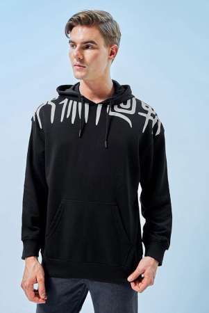 bewakoof-polyester-blend-hooded-mens-sweatshirt-black-pack-of-1-none