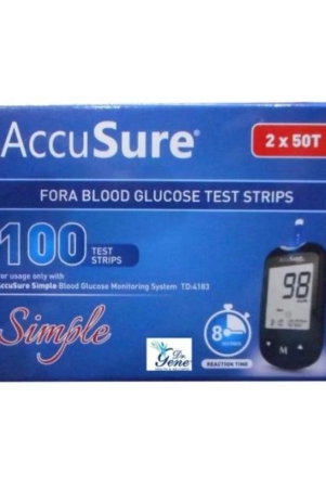 accusure-100-simple-strips-pack-onlypack-of-2x50