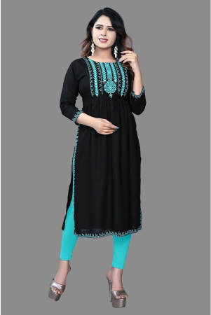 haya-fashion-black-rayon-womens-a-line-kurti-pack-of-1-none