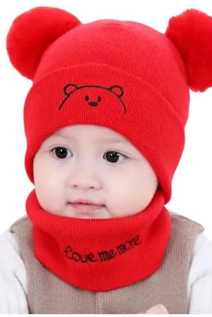 zacharias-baby-boys-winter-woolen-kids-cap-neckwarmermuffler-none