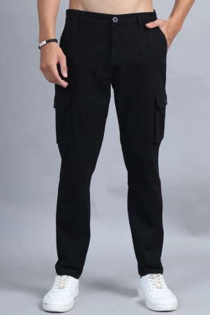 men-cotton-regular-fit-cargo-trousers-black-34-black