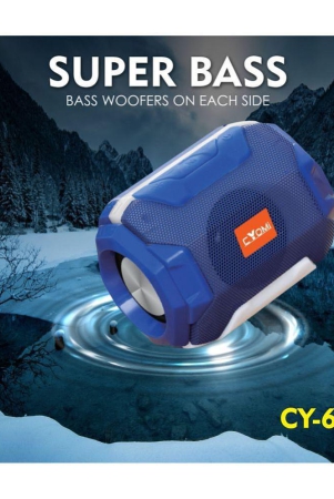 cyomi-cy-605-5-w-bluetooth-speaker-bluetooth-v50-with-usbsd-card-slot-playback-time-4-hrs-blue-blue