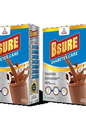 bsure-diabetes-care-balanced-vital-nutrients-to-manage-blood-sugar-weight-strength-chocolate-flavour-400gm-pack-of-2