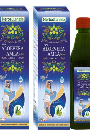 Herbal Canada Aloevera Amla Liquid 500 ml Pack Of 2