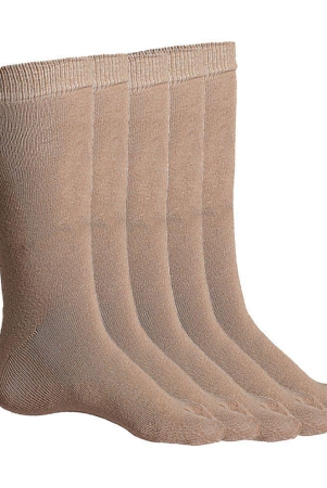 texlon-beige-cotton-womens-mid-length-socks-pack-of-5-none