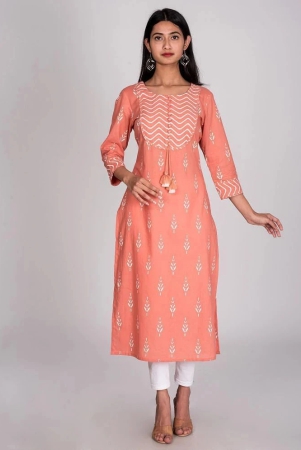 swasti-peach-cotton-womens-straight-kurti-pack-of-1-none