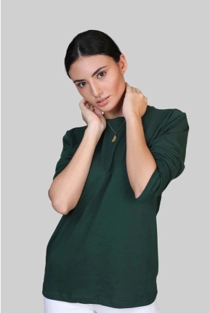 ppthefashionhub-green-cotton-blend-loose-fit-womens-t-shirt-pack-of-1-none