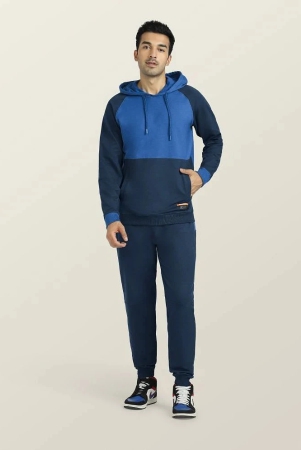 xyxx-blue-cotton-blend-regular-fit-mens-tracksuit-pack-of-1-xl