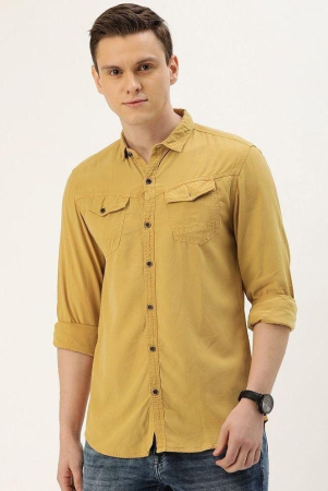 ivoc-mustard-100-cotton-slim-fit-mens-casual-shirt-pack-of-1-none