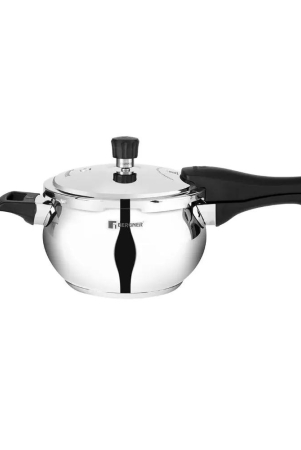 bergner-pura-belly-shape-stainless-steel-outer-lid-pressure-cooker-gas-induction-compatible-silver-35-litre