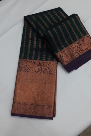 woven-solidplain-pure-silk-saree-green