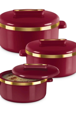 milton-curve-inner-stainless-steel-casserole-set-of-3-450-ml-840-ml-1300-ml-maroon-maroon