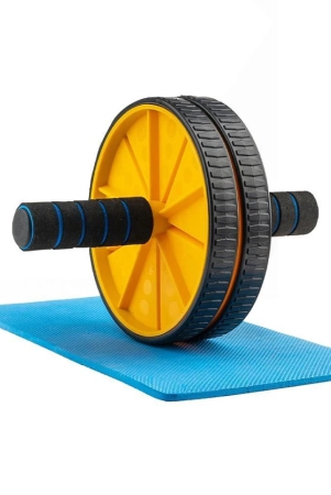 ab-roller-set-with-knee-mat-for-gym-workout-fitness-exercise-pack-of-1-free-size