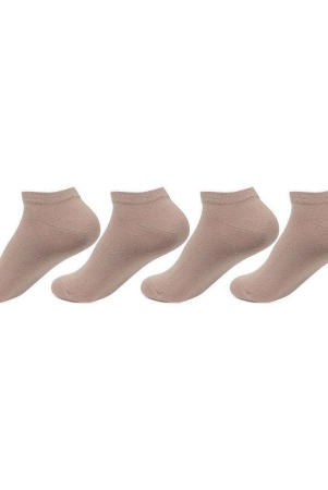 bonjour-beige-cotton-ankle-length-socks-set-of-4