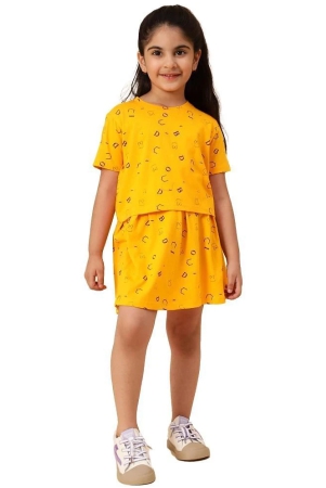 diaz-yellow-cotton-girls-top-with-skirt-pack-of-2-none