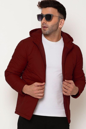 9ty3ree-polyester-mens-puffer-jacket-wine-pack-of-1-none