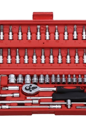 46-in-1-pcs-tool-kit-screwdriver-and-socket-set-multi-purpose-combination-tool-case-precision-socket-set-multicolor