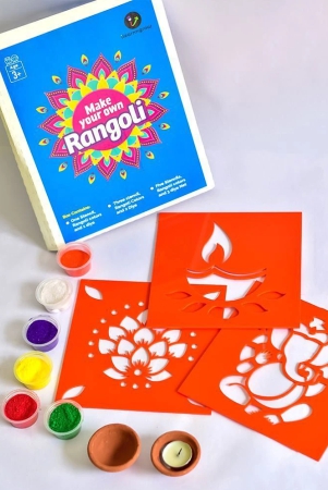 ilearnngrow-ilearnngrow-diwali-diy-rangoli-kit-set-of-three-stencil-multi-color