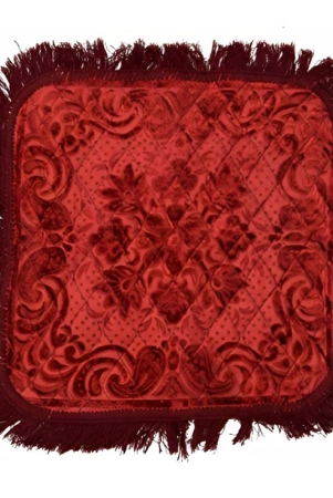 abhikram-maroon-single-regular-velvet-prayer-mat-51-x-51-cm-