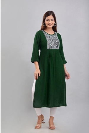 kapadia-rayon-embroidered-a-line-womens-kurti-green-pack-of-1-none