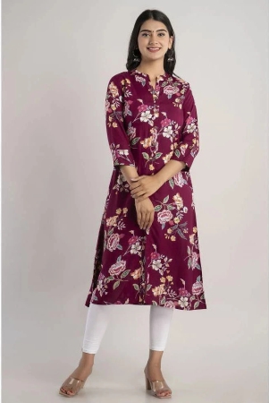 mauka-purple-rayon-womens-front-slit-kurti-pack-of-1-none