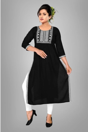 haya-black-rayon-womens-straight-kurti-pack-of-1-none