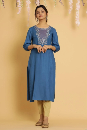 rangdeep-women-sapphire-embroidered-straight-kurti-xx-large