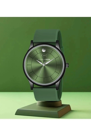 charliekeen-green-silicon-analog-mens-watch