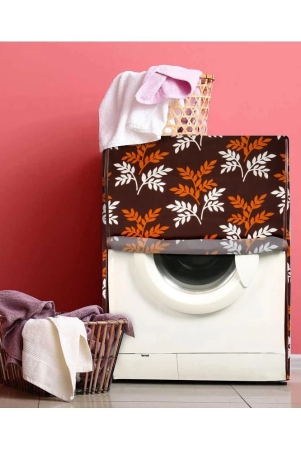 E-Retailer Single Polyester Brown Washing Machine Cover for Universal Front Load - Brown