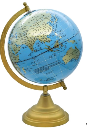 world-globe-decosative-blue-matel-base-8-inch