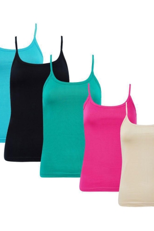 Outflits Cotton Smoothing Cami Shapewear - Pack of 5 - XS