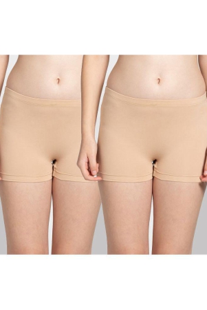 tkeshto-tan-cotton-lycra-solid-womens-boy-shorts-pack-of-2-none