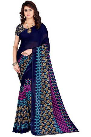 leelavati-navy-blue-georgette-saree-with-blouse-piece-pack-of-1-navy-blue