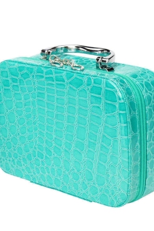 sky-blue-makeup-suitcase-cosmatics-bag-accessoriesrise-cosmetic-makeup-travelling-box-for-women-zipper-jewellery-organizer-box-travel-toiletry-case-storage-bag-toiletry-box-with-compact-magnifying-mirror-for-travel