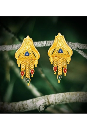 drashti-collection-golden-stud-earrings-pack-of-1-golden