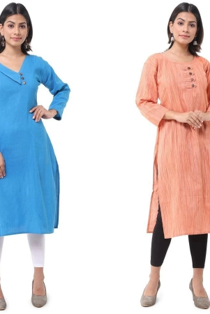 deshbandhu-dbk-multicolor-cotton-womens-straight-kurti-pack-of-2-none