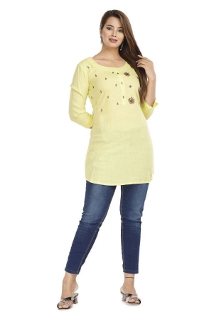 highlight-fashion-export-yellow-rayon-womens-straight-kurti-pack-of-1-s