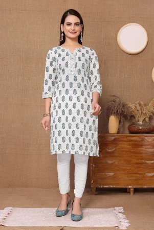 rangita-women-cotton-off-white-printed-knee-length-straight-kurti-none