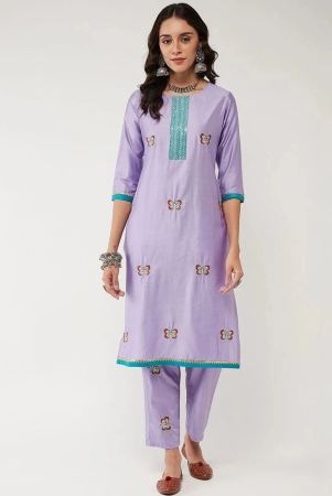 pannkh-viscose-embroidered-straight-womens-kurti-lavender-pack-of-1-none