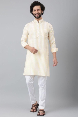 kloset-by-riag-cream-cotton-regular-fit-mens-kurta-pyjama-set-pack-of-1-none