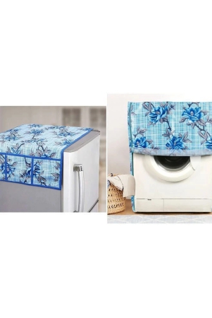 e-retailer-set-of-2-polyester-blue-washing-machine-cover-for-universal-front-load-blue