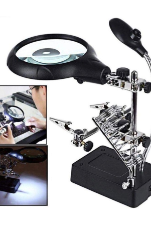 magnifier-with-magnifying-glass-soldering-iron-helping-hand-holder-tool-stand-led-light-and-clamps-to-hold-pcb-includes-power-supply