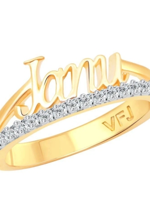 vighnaharta-romantic-word-janu-cz-gold-and-rhodium-plated-alloy-ring-for-women-and-girls-vfj1267frg16-none