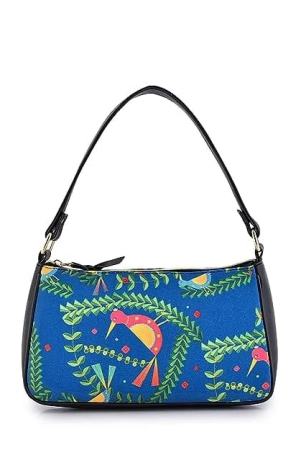 Lychee bags Women Canvas Shoulder Bag (BLUE)