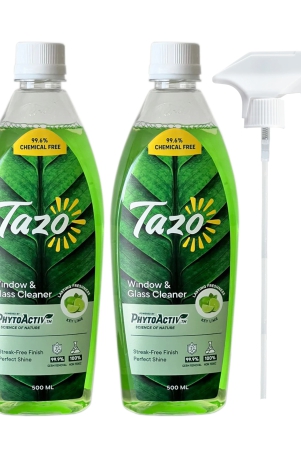 Tazo Chemical-Free Window & Glass Cleaner with Lime Oil , 500 ml - Pack of 2