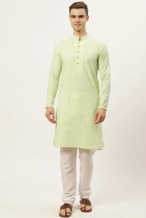 jompers-mens-green-embroidered-kurta-payjama-sets-xxl-green